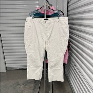 Ellos | Cropped Jeans in White | size 24